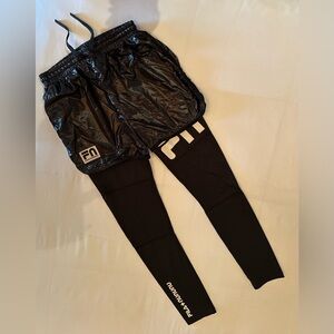 Youth Layered Athletic Leggings with Shorts